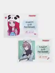 Альбом для рисования Пифагор "Детки", А4, 20 листов
