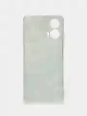 Бирюзовый чехол на Motorola Moto G24 / Моторола Мото G24 прозрачный, с рисунком, защита камеры