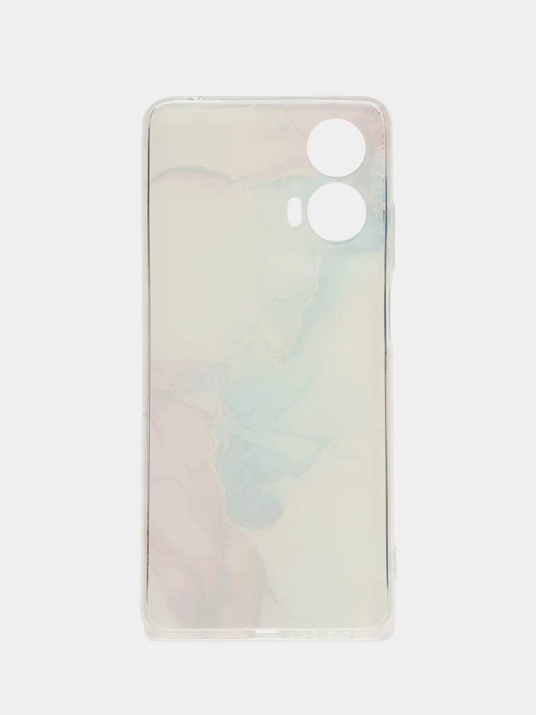 Ледяной чехол на Motorola Moto G24 / Моторола Мото G24 прозрачный, с рисунком, защита камеры