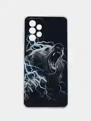 Угольный силиконовый чехол на Samsung Galaxy A52/A52s (Самсунг А52/A52s)