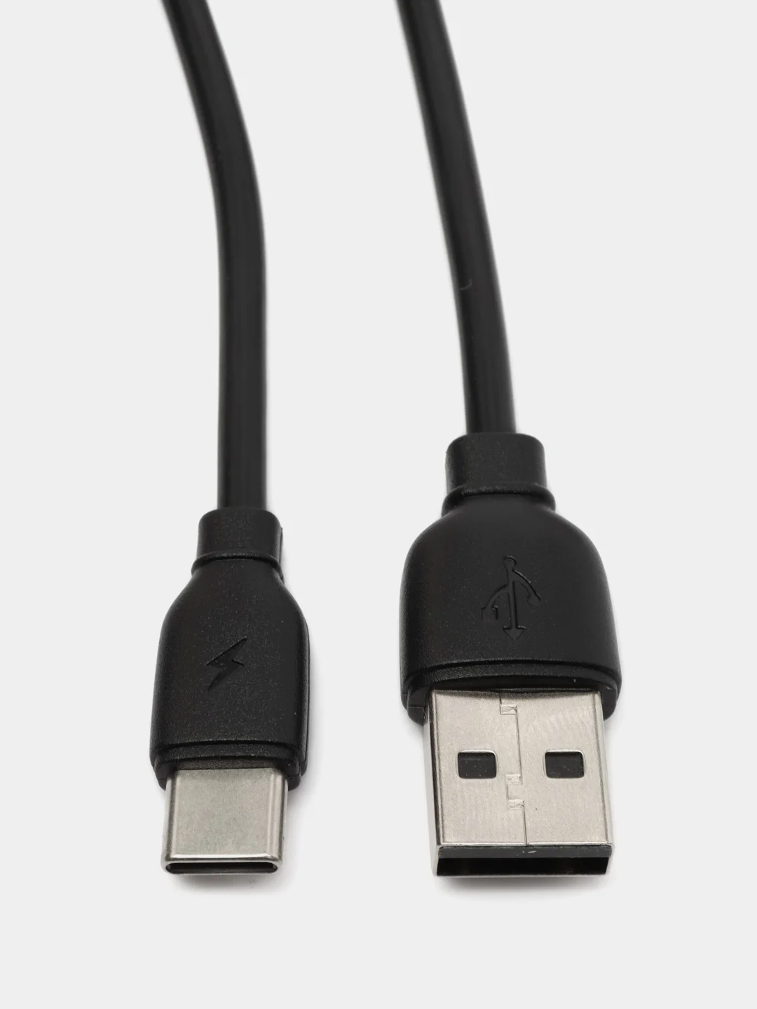 Черный зарядный кабель Type-C-USB для Android, зарядное устройство, быстрая зарядка, 1 м, 2,4А