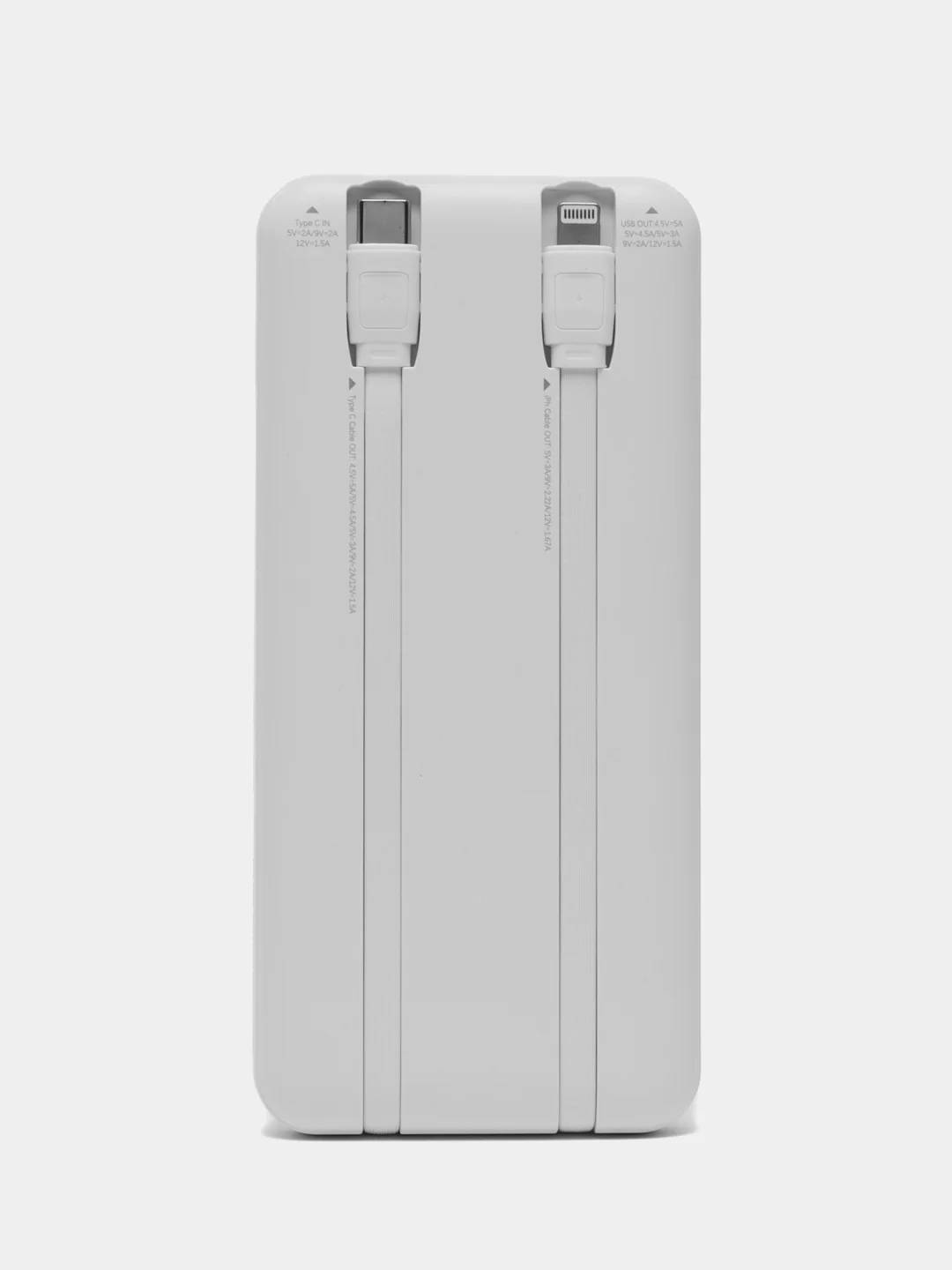 Белый внешний аккумулятор повербанк Remax 10000 MAH 22W+22.5W Power Bank LED Display