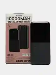 Черный внешний аккумулятор повербанк Remax 10000 MAH 22W+22.5W Power Bank LED Display