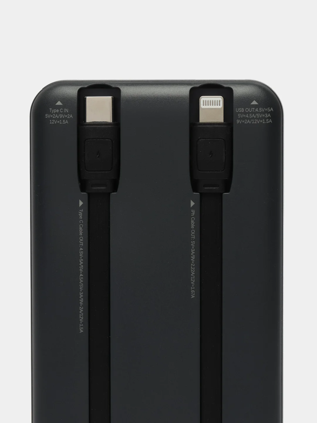 Черный внешний аккумулятор повербанк Remax 10000 MAH 22W+22.5W Power Bank LED Display