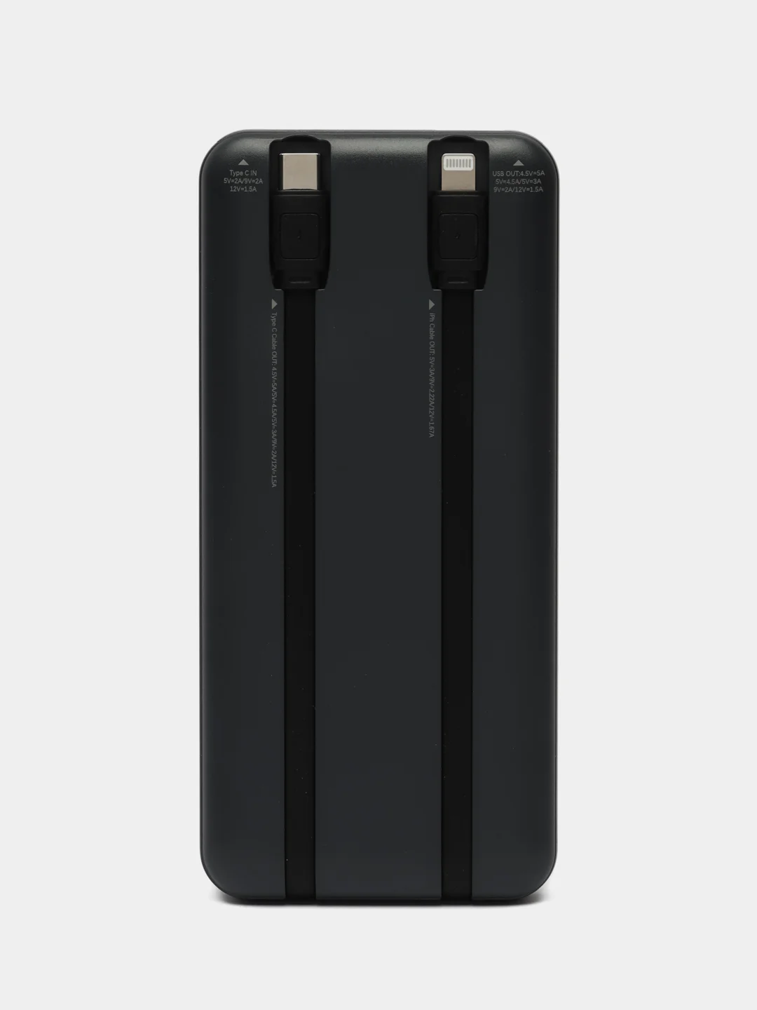 Черный внешний аккумулятор повербанк Remax 10000 MAH 22W+22.5W Power Bank LED Display