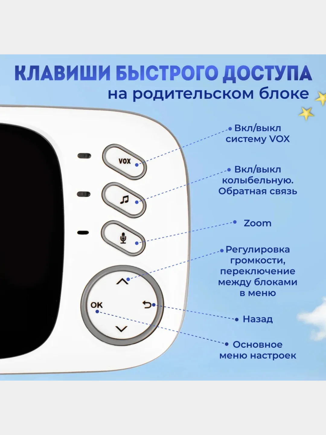Детская цифровая радионяня Baby Monitor VB603