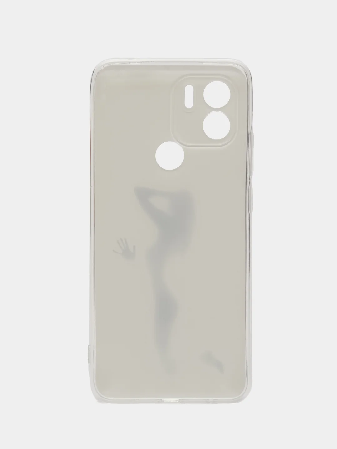 Серый меланж силиконовый чехол на Xiaomi Redmi A1+/Redmi A2+/Poco C51/C50 (Редми A1 Плюс/Редми А2 Плюс)