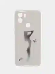 Серый меланж силиконовый чехол на Xiaomi Redmi A1+/Redmi A2+/Poco C51/C50 (Редми A1 Плюс/Редми А2 Плюс)