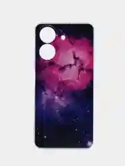 Аметистовый чехол на Xiaomi Redmi 13C/Poco C65 / Сяоми Редми 13C/Поко С65 прозрачный, защита камеры