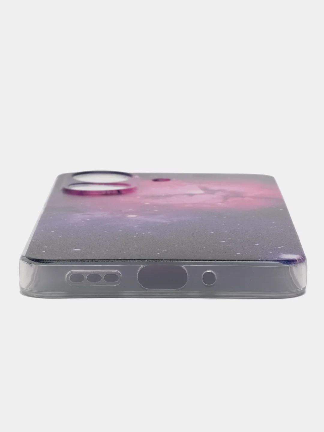 Аметистовый чехол на Xiaomi Redmi 13C/Poco C65 / Сяоми Редми 13C/Поко С65 прозрачный, защита камеры