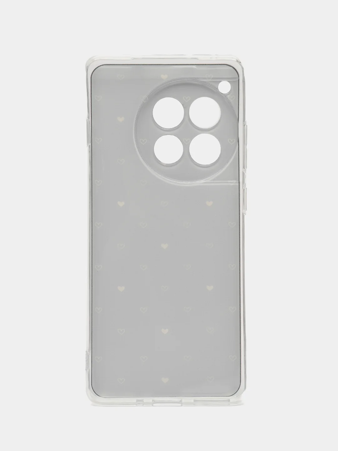 Черный чехол на OnePlus Ace 3/12R / Ван Плас Асе 3/12R прозрачный, с рисунком, защита камеры