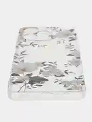 Пастельно-коралловый силиконовый чехол на Realme C53/C51/Note 50 / Реалми С53/С51/Нот 50 прозрачный, с рисунком