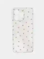 Розовый силиконовый чехол на Realme C53/C51/Note 50 / Реалми С53/С51/Нот 50 прозрачный, с рисунком