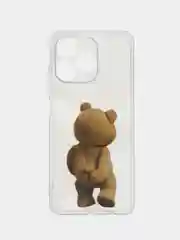 Песочный хаки силиконовый чехол на Realme C53/C51/Note 50 / Реалми С53/С51/Нот 50 прозрачный, с рисунком