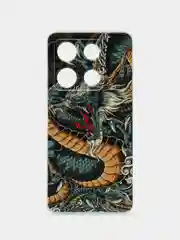 Марсала чехол для Infinix Note 30 Pro (Инфиникс Нот 30 Про), прозрачный, с рисунком, защита камеры