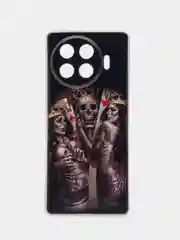 Оливковый чехол на Tecno Spark 20 Pro Plus / Текно Спарк 20 Про Плюс прозрачный, с рисунком