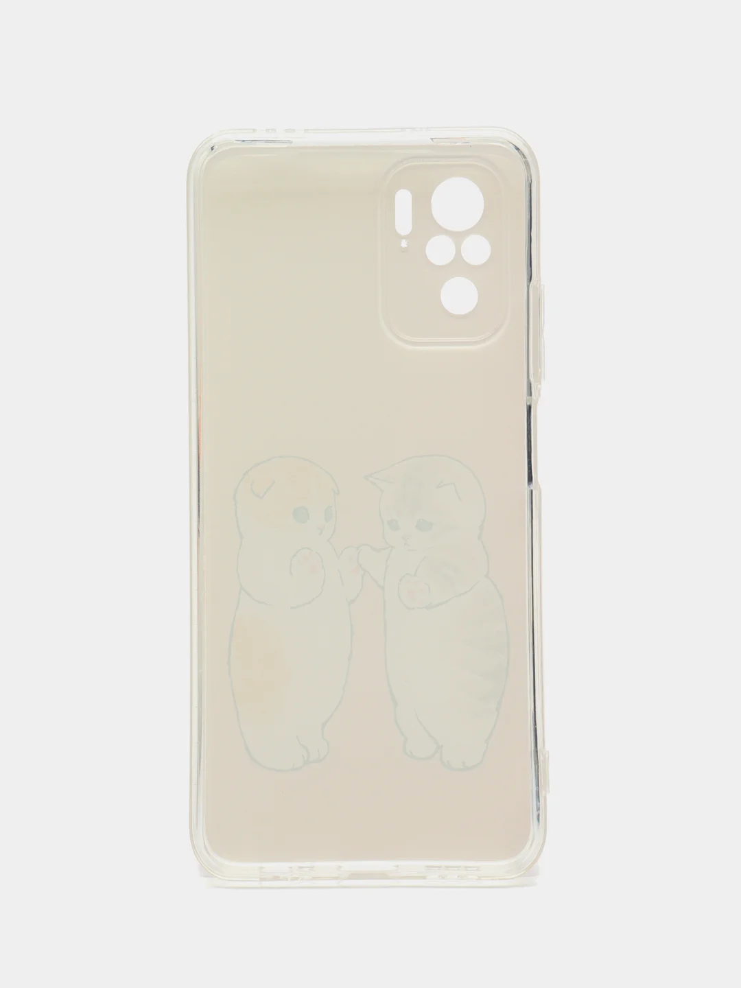 Бежевый меланж чехол для Xiaomi Redmi Note 10/Note 10S/Poco M5s (Сяоми Редми Нот 10/Нот 10с/Поко M5с)