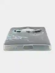 Угольный силиконовый чехол на Honor X9B / Хонор X9B прозрачный, с рисунком, защита камеры