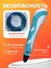 Бирюзовый 3д ручка,3D ручка с набором пластика и трафаретами / стержень леска для 3д ручки