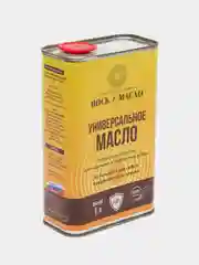 Масло для дерева Универсальное, льняное масло с твердым воском, 1л, бесцветное