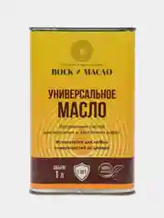 Масло для дерева Универсальное, льняное масло с твердым воском, 1л, бесцветное