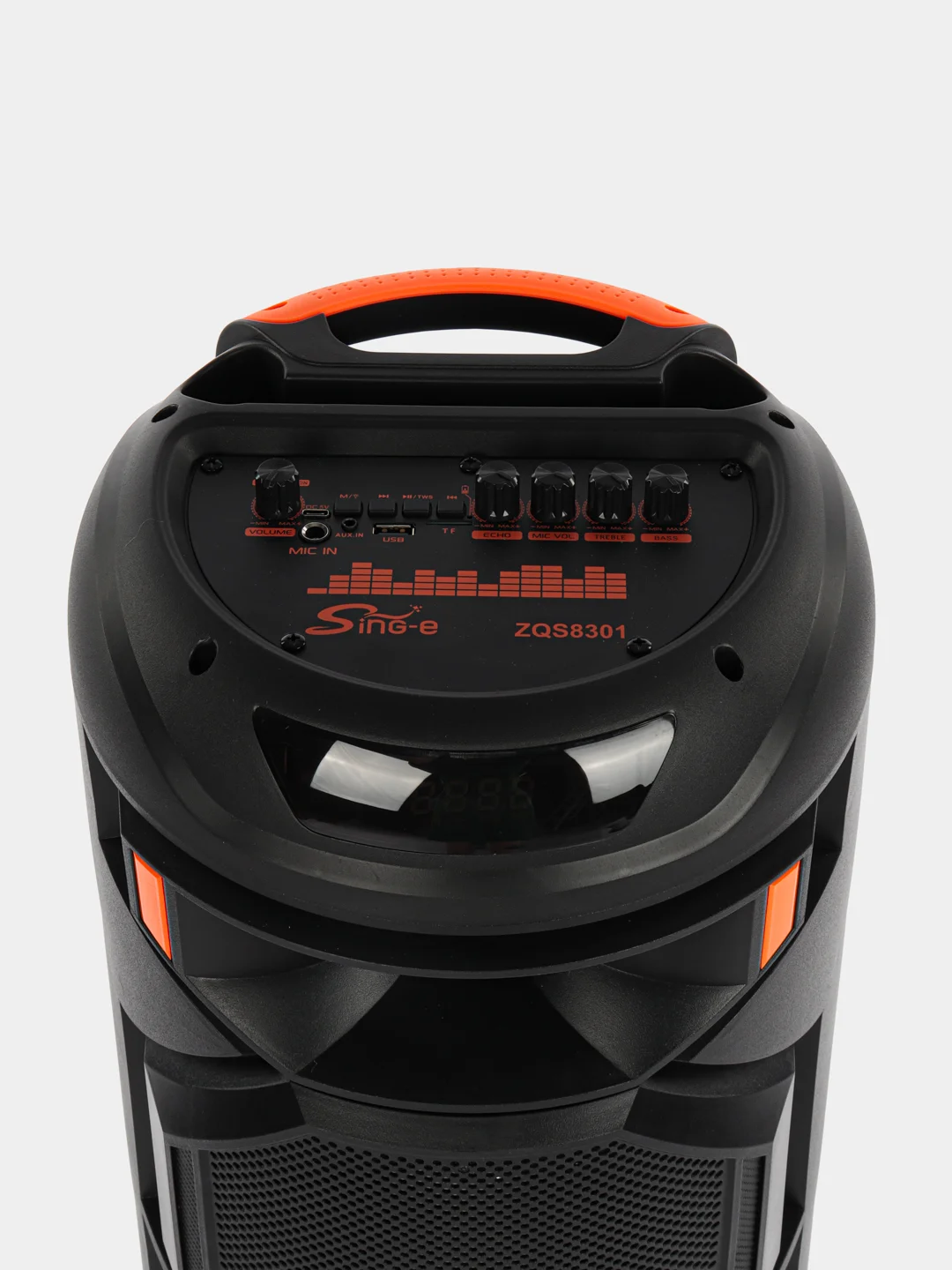 Портативная колонка ZQS 8301, LED подсветка, USB, Micro SD card, TYPE-C, FM-радио