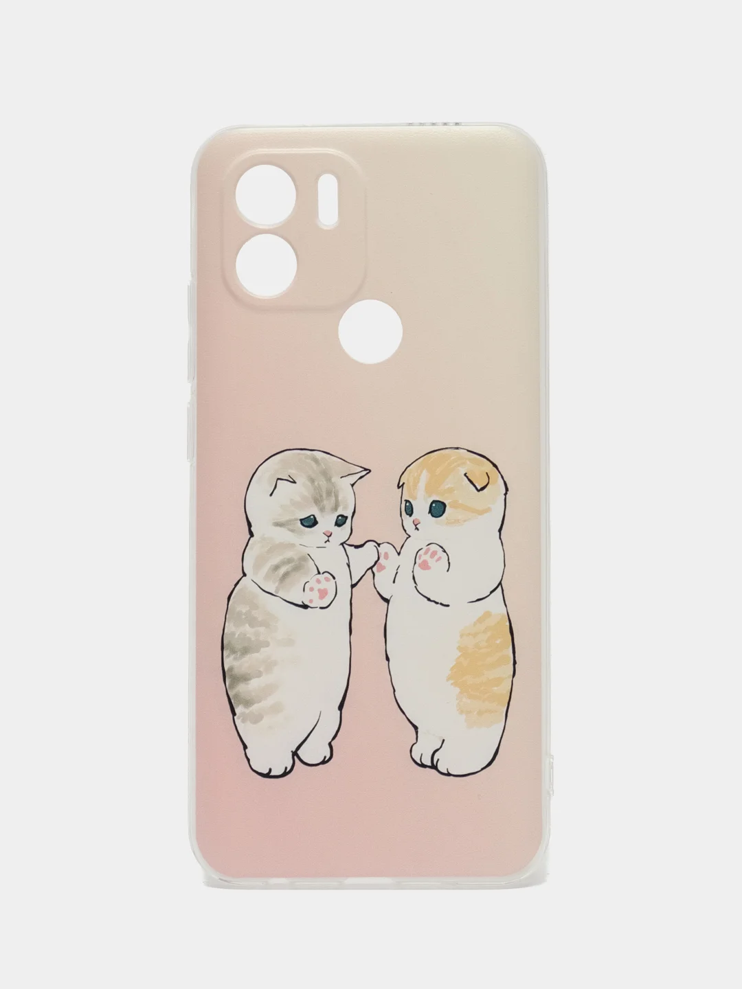 Бежевый меланж силиконовый чехол на Xiaomi Redmi A1+/Redmi A2+/Poco C51/C50 (Редми A1 Плюс/Редми А2 Плюс)