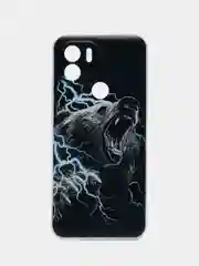 Угольный силиконовый чехол на Xiaomi Redmi A1+/Redmi A2+/Poco C51/C50 (Редми A1 Плюс/Редми А2 Плюс)