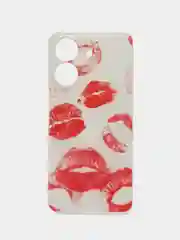 Алый чехол на Xiaomi Redmi 13C/Poco C65 / Сяоми Редми 13C/Поко С65 прозрачный, защита камеры