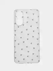 Розовый чехол на Xiaomi Redmi 13C/Poco C65 / Сяоми Редми 13C/Поко С65 прозрачный, защита камеры