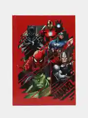 Красный ежедневник А5, 80 листов "Marvel", Мстители
