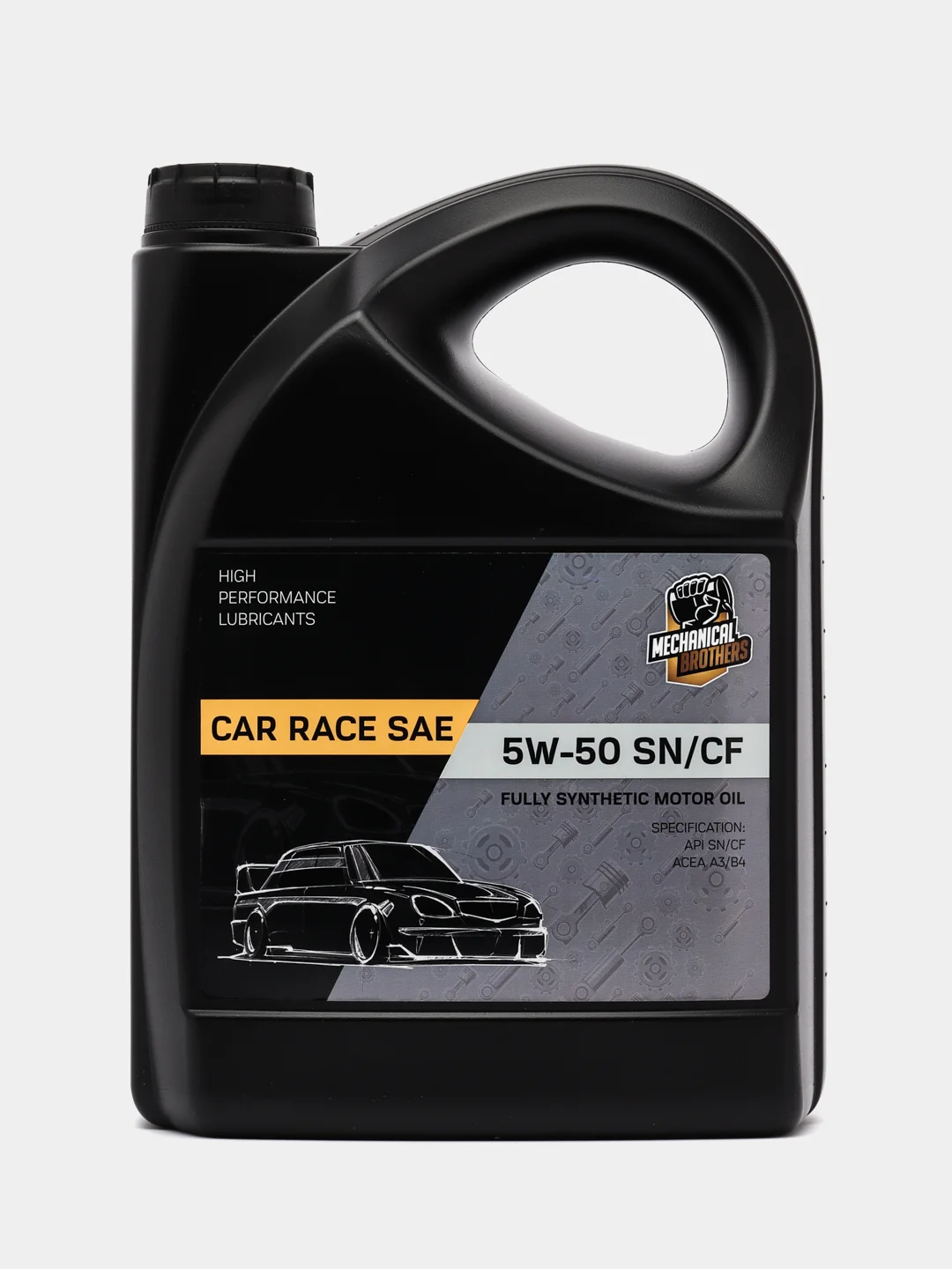 Синтетическое моторное масло MECНANICAL BROTНERS CAR RACE SAE 5W-50 SN/CF 5л