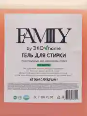 Гель для стирки 5 л, FAMILY by ЭКО home, без запаха, универсальный