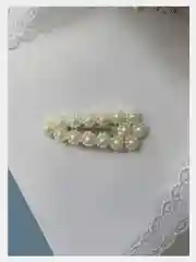Заколки для волос/ заколки клик клак/ заколки с жемчугом