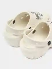 Белый сабо с джибитсами женские
