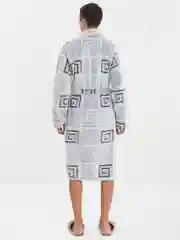Серебряный халат мужской без капюшона ,Ткань микрофибра .Размеры - L - 6XL