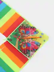 Разноцветный воздушный змей с леской, 4 вида
