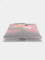 Кораллово-розовый чехол на Tecno Spark 20 Pro Plus / Текно Спарк 20 Про Плюс прозрачный, с рисунком