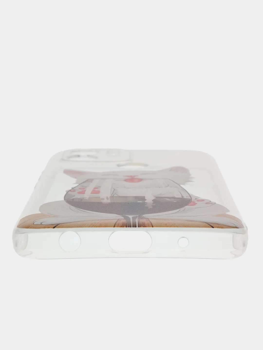 Вишнёвый силиконовый чехол на Xiaomi Redmi A1+/Redmi A2+/Poco C51/C50 (Редми A1 Плюс/Редми А2 Плюс)