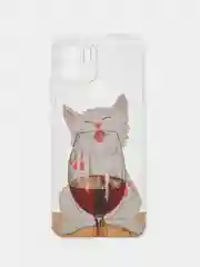 Вишнёвый силиконовый чехол на Xiaomi Redmi A1+/Redmi A2+/Poco C51/C50 (Редми A1 Плюс/Редми А2 Плюс)