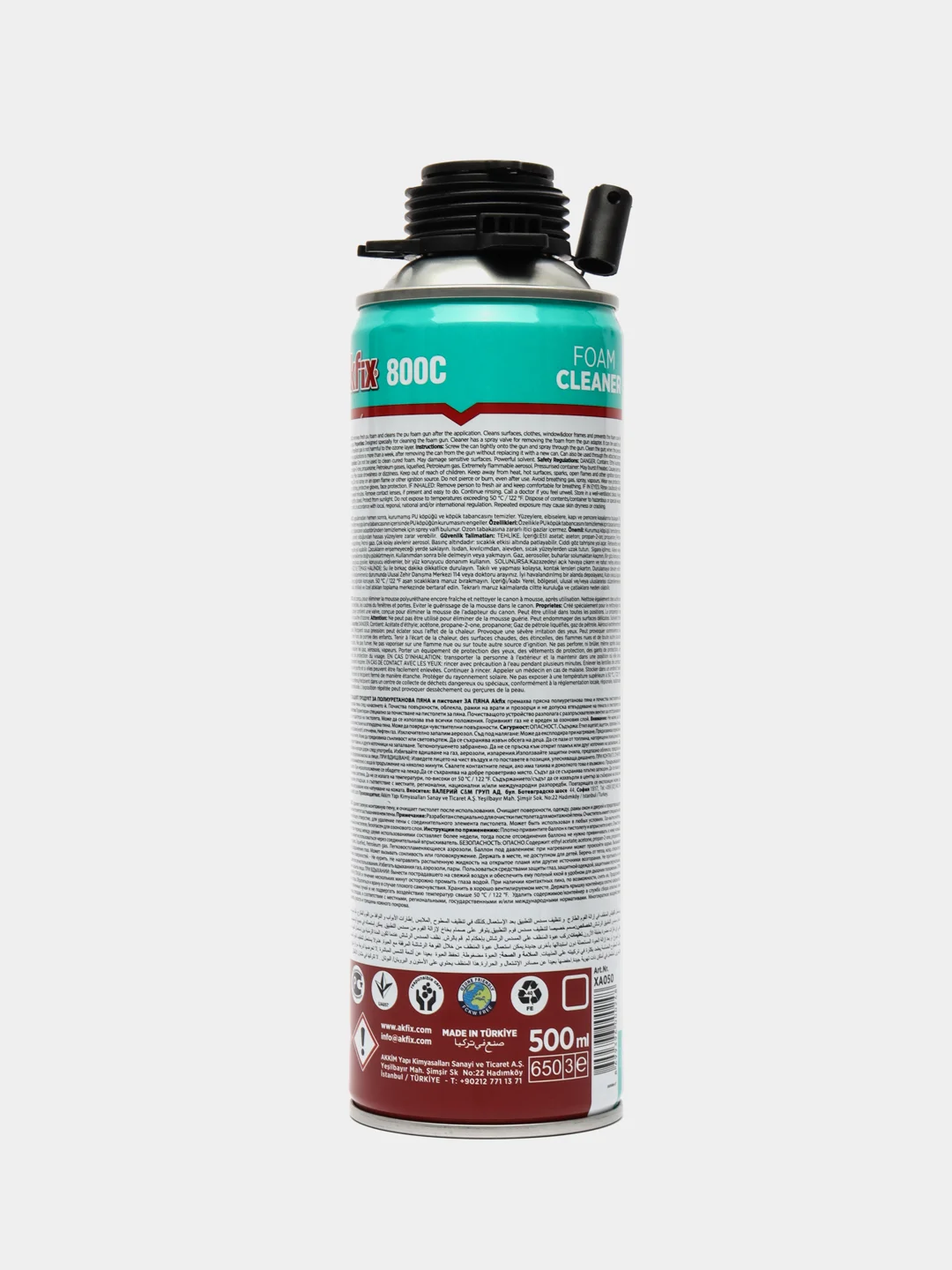 Очиститель монтажной пены Axfix 800C, 500 мл