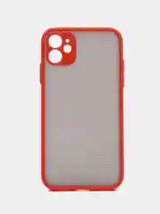 Красный apple iPhone 11 / Айфон 11 чехол матовый с цветными кнопками
