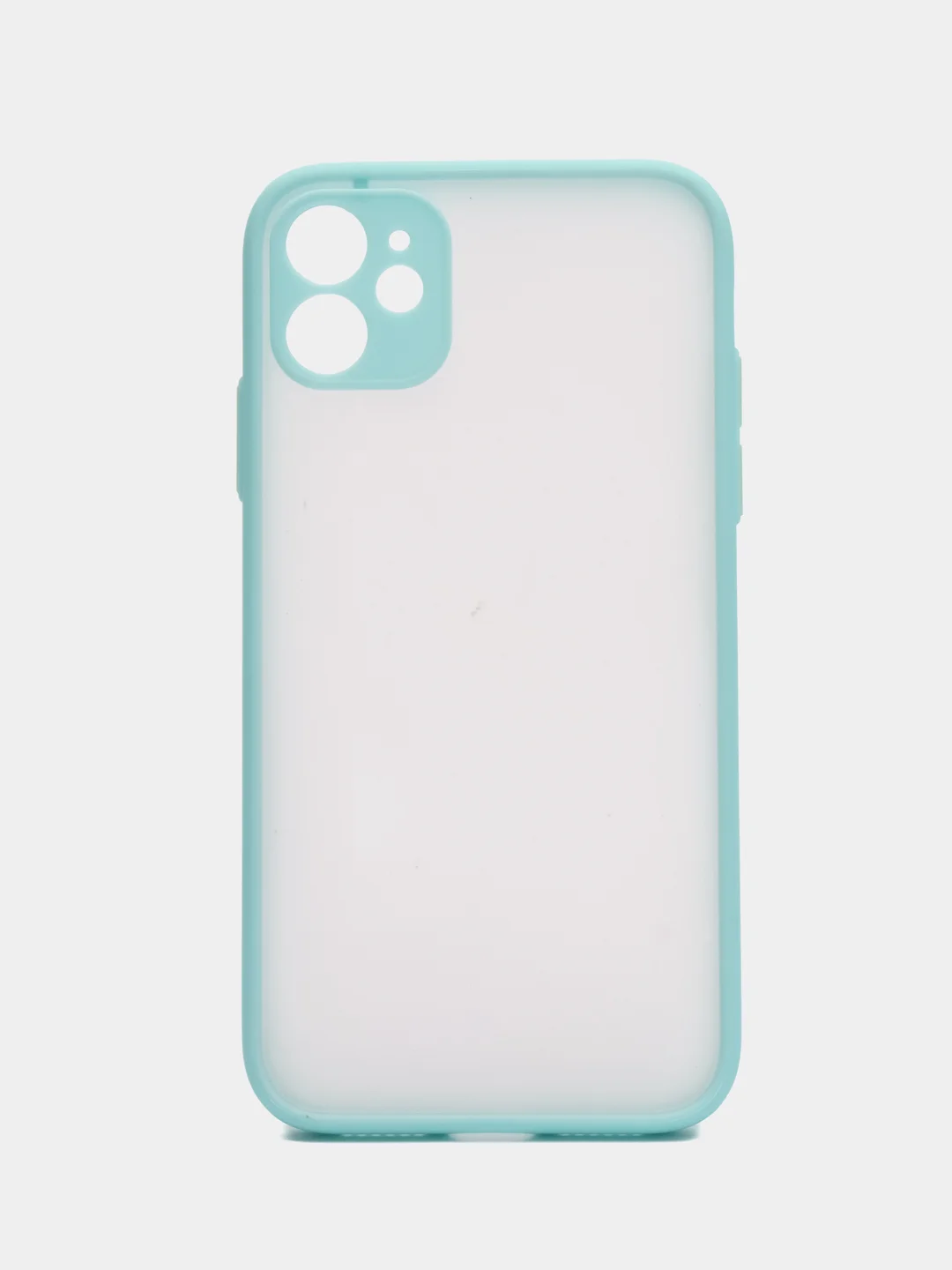 Бирюзовый apple iPhone 11 / Айфон 11 чехол матовый с цветными кнопками