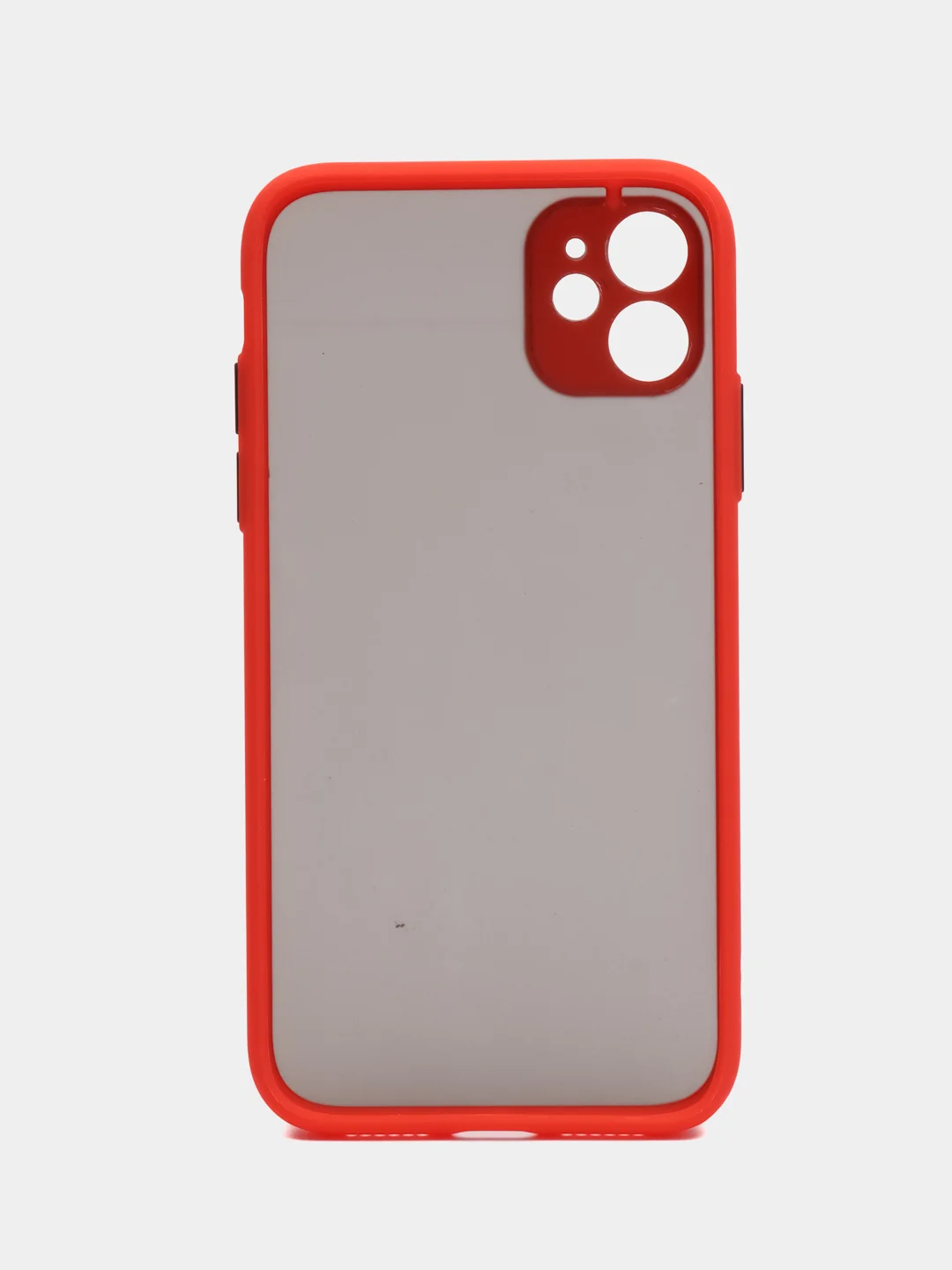 Красный apple iPhone 11 / Айфон 11 чехол матовый с цветными кнопками