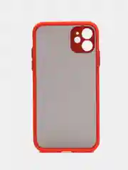 Красный apple iPhone 11 / Айфон 11 чехол матовый с цветными кнопками