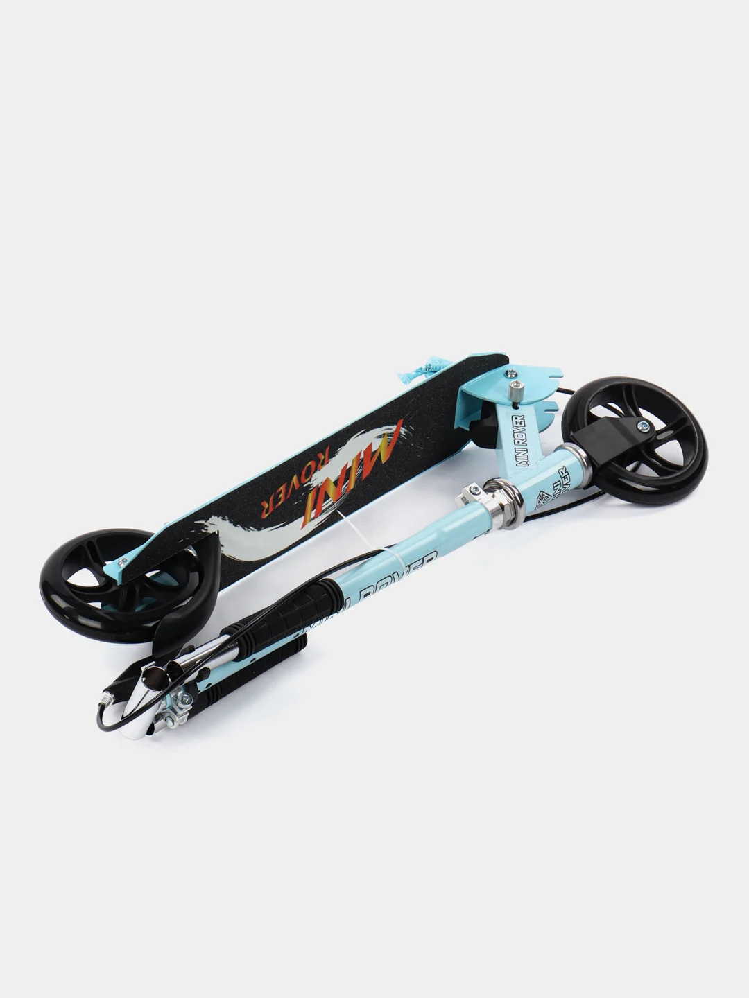 Голубой самокат детский 2-х колесный Scooter складной