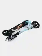 Голубой самокат детский 2-х колесный Scooter складной