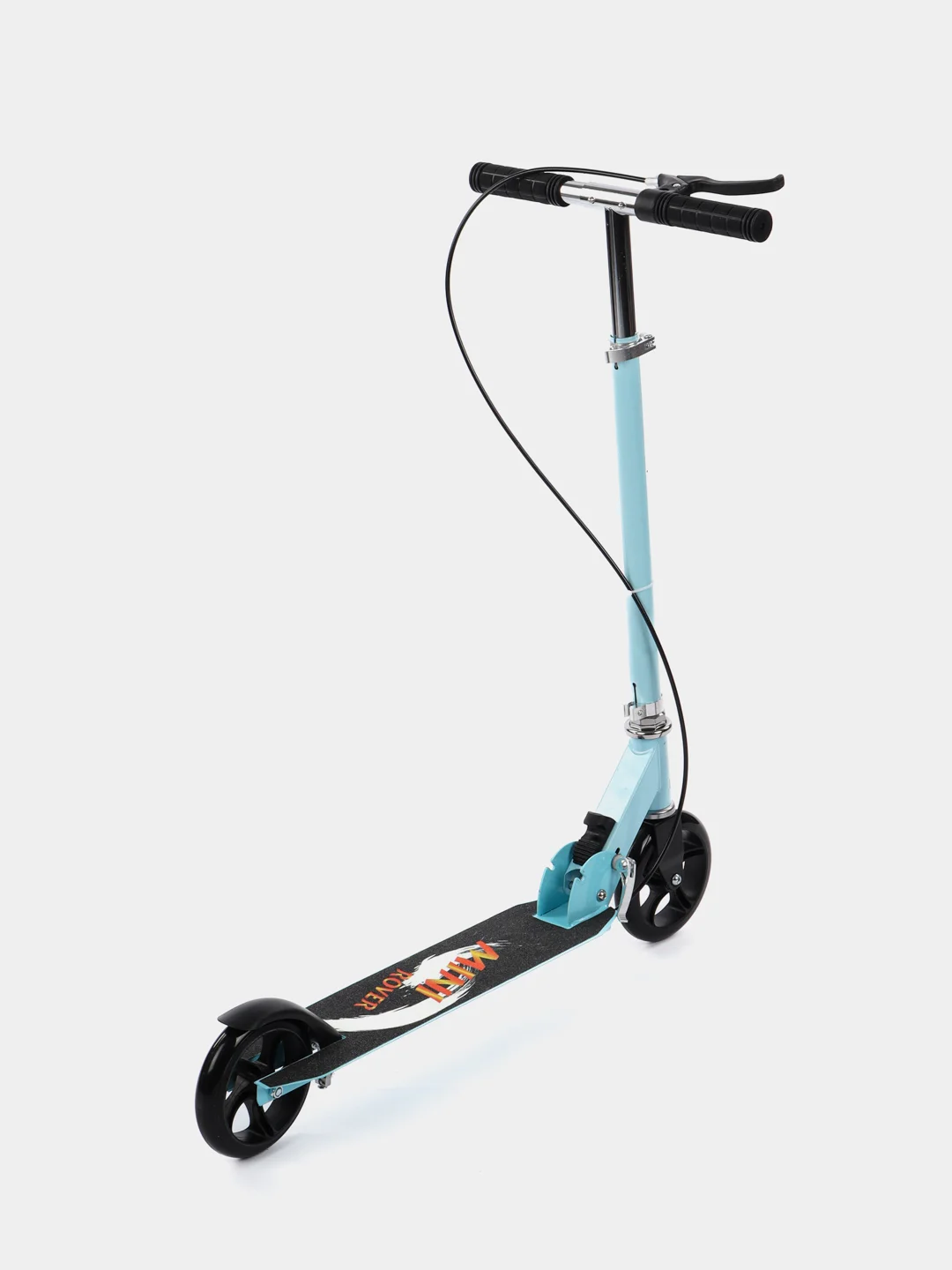 Голубой самокат детский 2-х колесный Scooter складной