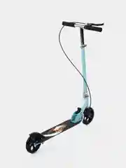 Голубой самокат детский 2-х колесный Scooter складной