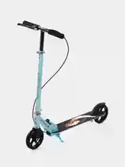 Голубой самокат детский 2-х колесный Scooter складной